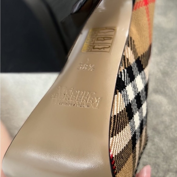 Vivienne Westwood x Burberry Ghillies 38.5 BNWoB - Picture 6 of 8